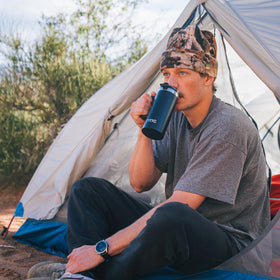 RTIC Road Trip Mug fits most cup holders for easy transport.
