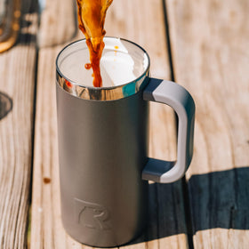 RTIC Road Trip Mug leak-resistant lid prevents spills during travel