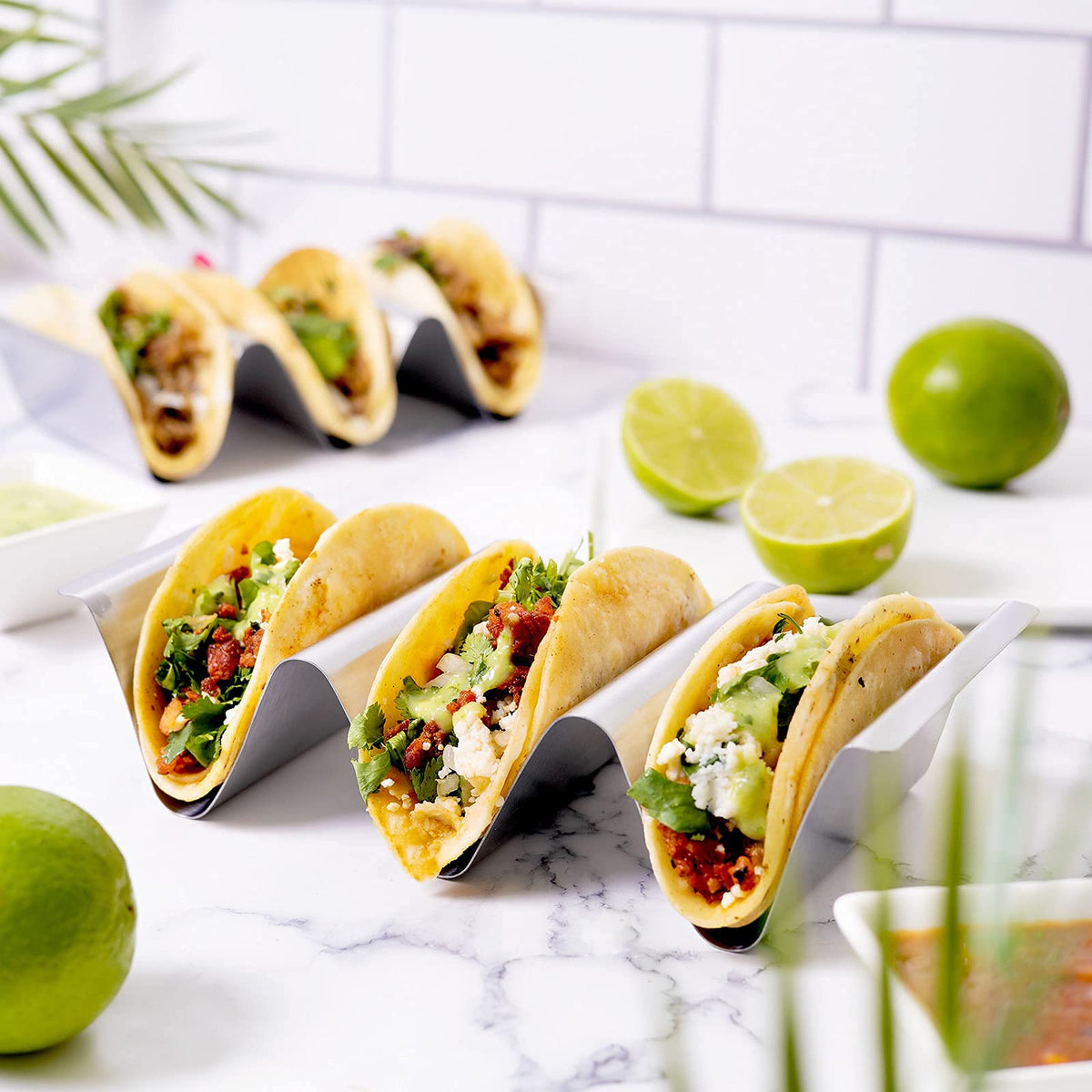 RTT grill-safe-taco-holder lets you grill shells with less mess.