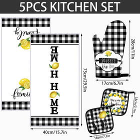 Rtteri buffalo plaid oven mitt shown with quilted padding for safe handling of hot dishes.