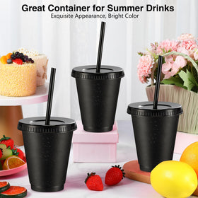 Rtteri durable plastic cups with smooth, easy-clean surface