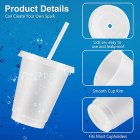 Rtteri leakproof cups with lids and straws keep drinks secure while traveling.