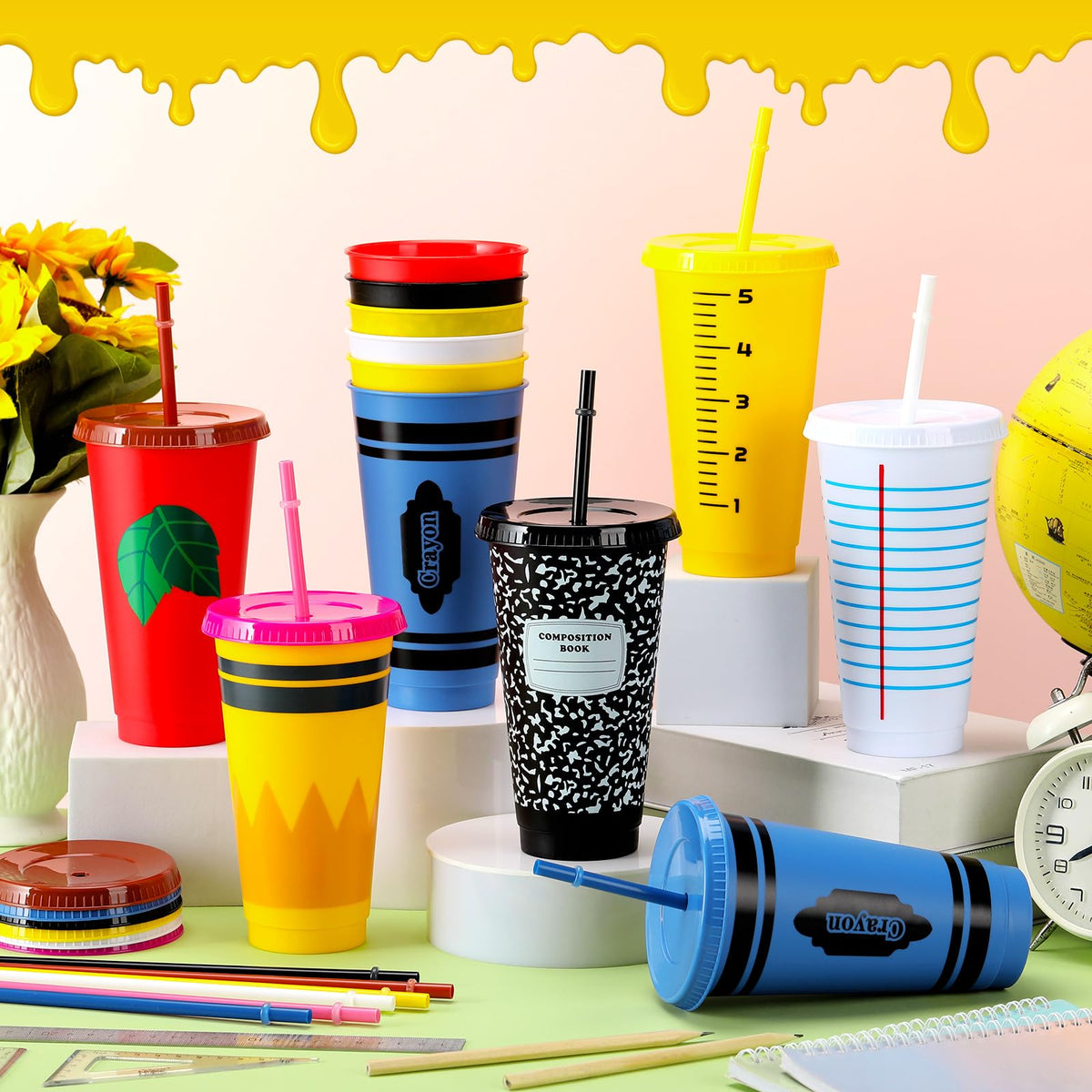 Rtteri cup with rulers motif ideal for classrooms and staff lounges.