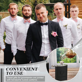 Rtteri wedding proposal flask 8 oz, elegant keepsake for toast