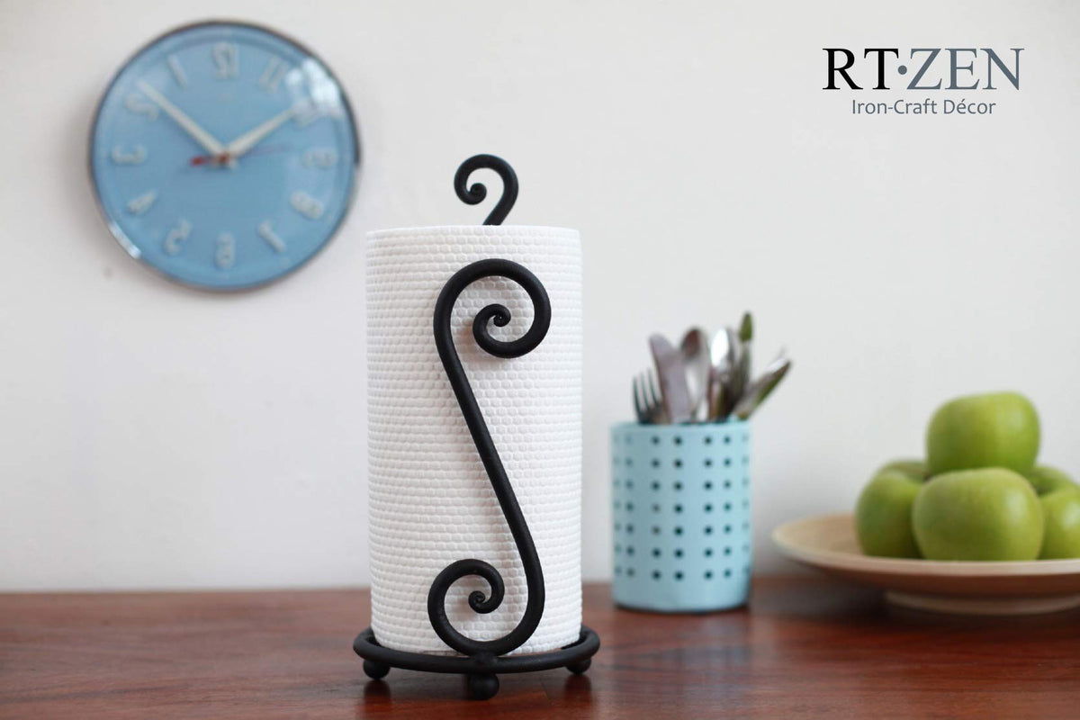 RTZEN freestanding paper towel holder requires no installation or tools