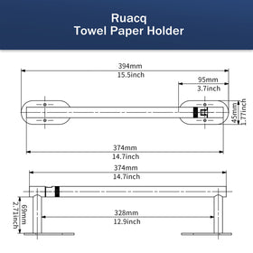 Ruacq brushed nickel finish enhances style while resisting moisture and fingerprints.