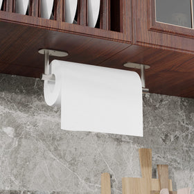 Ruacq paper towel holder 360-degree rotation enabling easy tearing from any side.