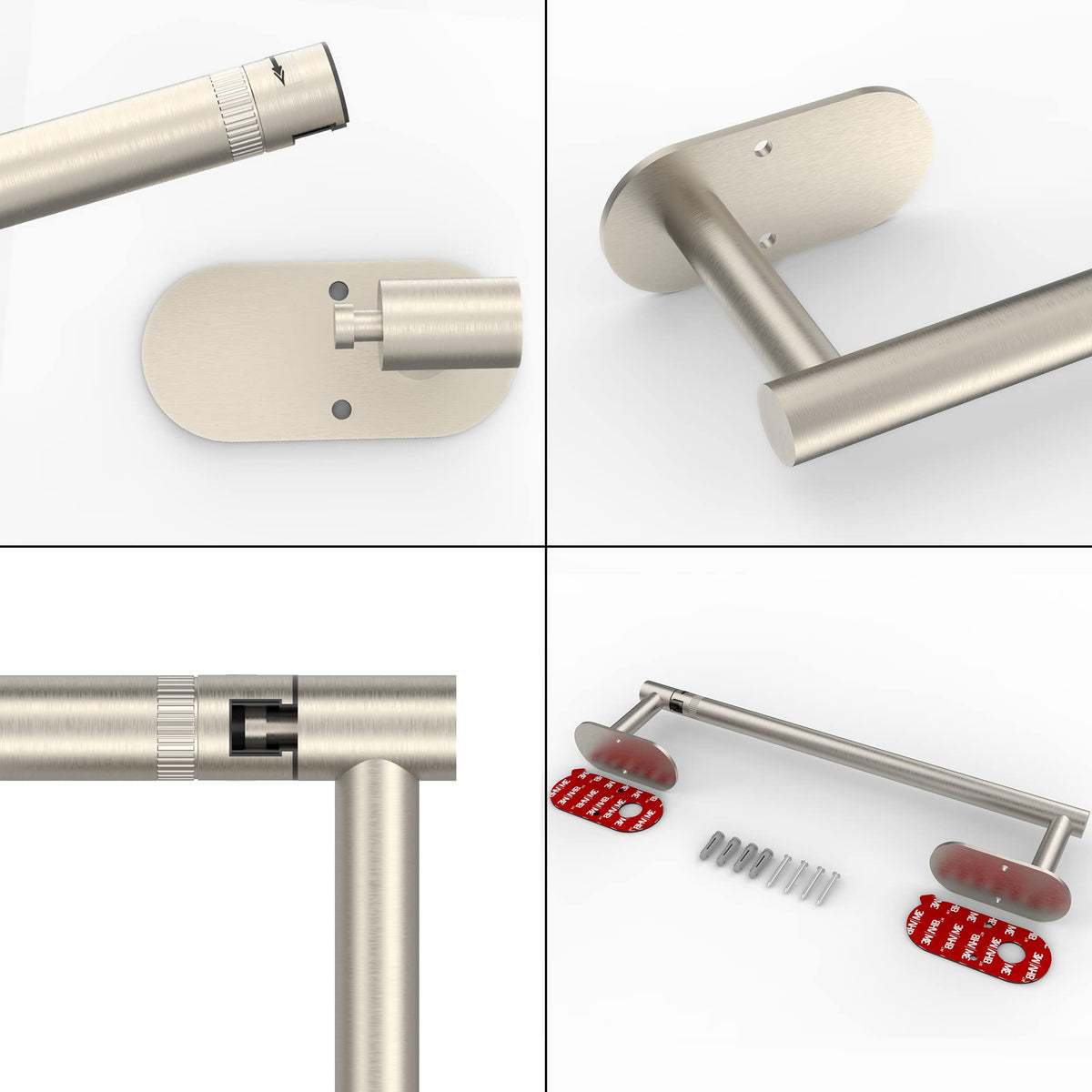 Ruacq paper towel holder suitable for kitchen, bathroom, or RV spaces.