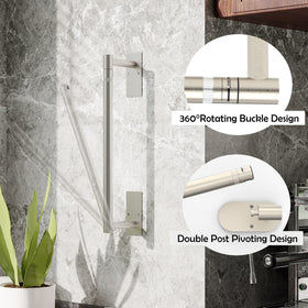 Ruacq stainless steel holder with adhesive installation for quick, damage-free mounting.