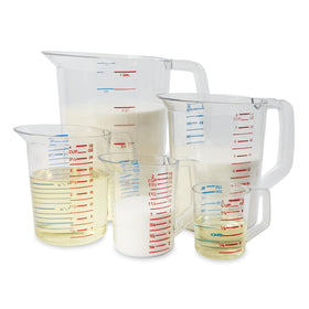 Rubbermaid Bouncer measuring cup shows durability of break-resistant polycarbonate.