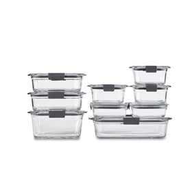 Rubbermaid Brilliance 1.3-cup container with airtight seal keeps leftovers fresh.