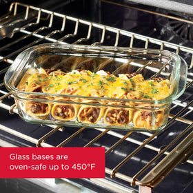 Rubbermaid Brilliance 3.2-cup container for organized fridge stacking.