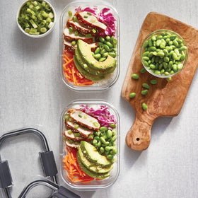 Rubbermaid Brilliance BPA-free durable plastic for daily kitchen use.