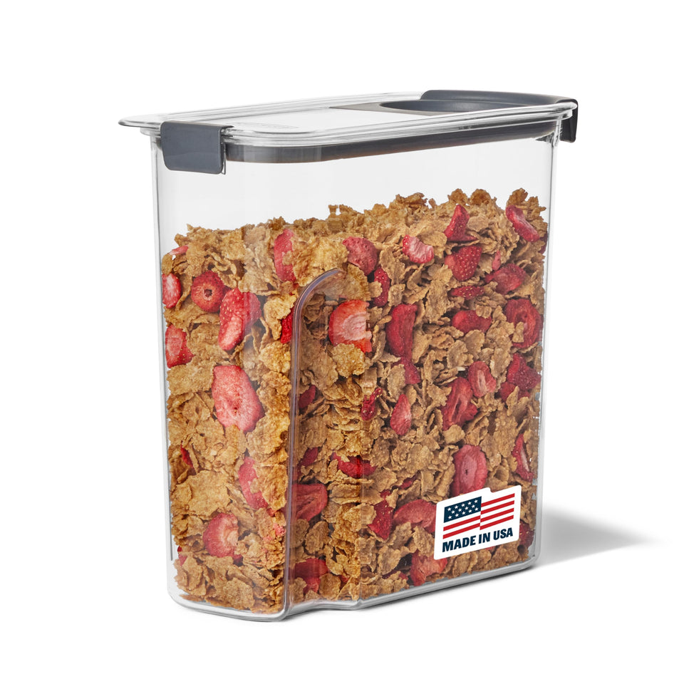 Rubbermaid Brilliance cereal-keeper-32oz-full-view: crystal-clear visibility for quick breakfast prep