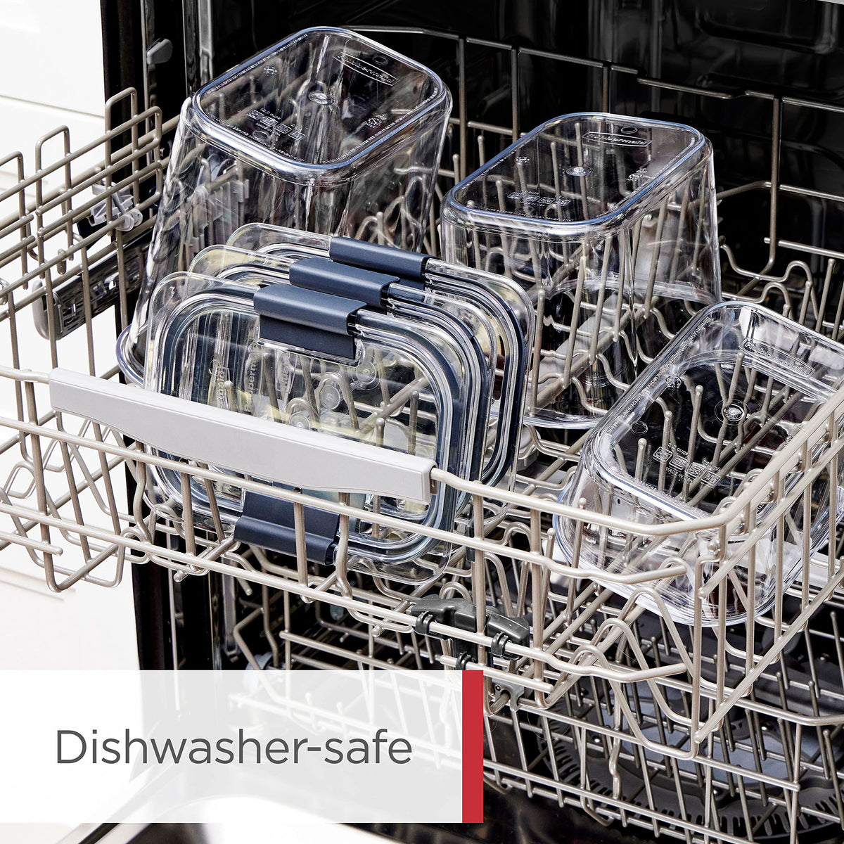 Dishwasher-safe construction simplifies cleanup of bases and lids.