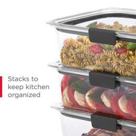 Rubbermaid Brilliance dishwasher-safe design for easy cleanup.