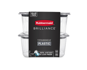 Built-in vents on Rubbermaid Brilliance for steam release during heating.