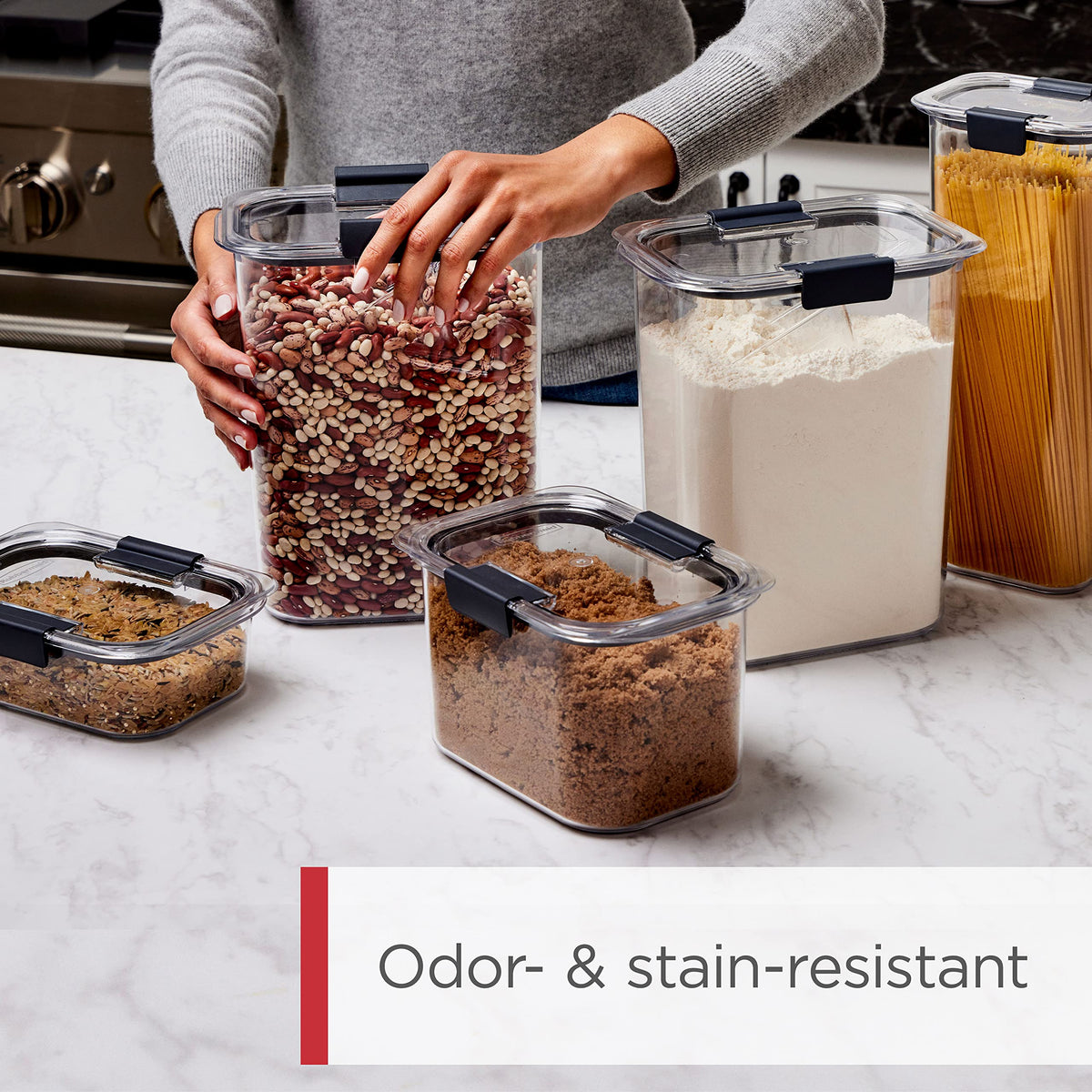 Rubbermaid Brilliance pantry-organization: maximizes shelf space