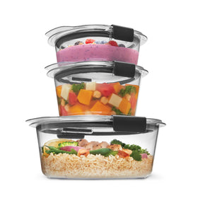 Rubbermaid Brilliance 2.17 cup container with airtight seal for leftovers storage