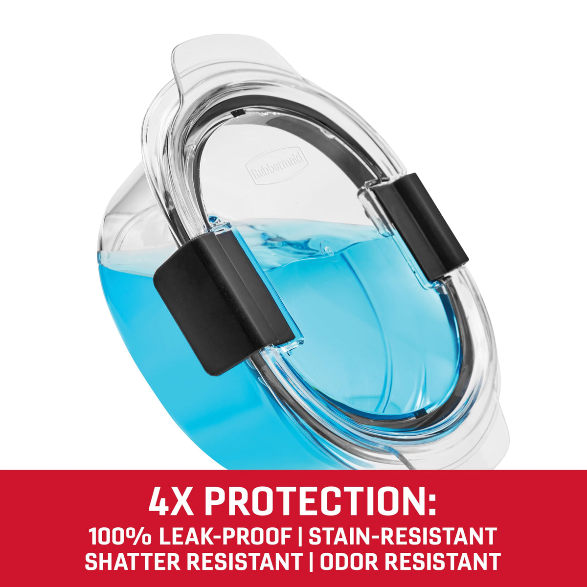 Rubbermaid Brilliance 3.5 cup container resists stains for clean storage