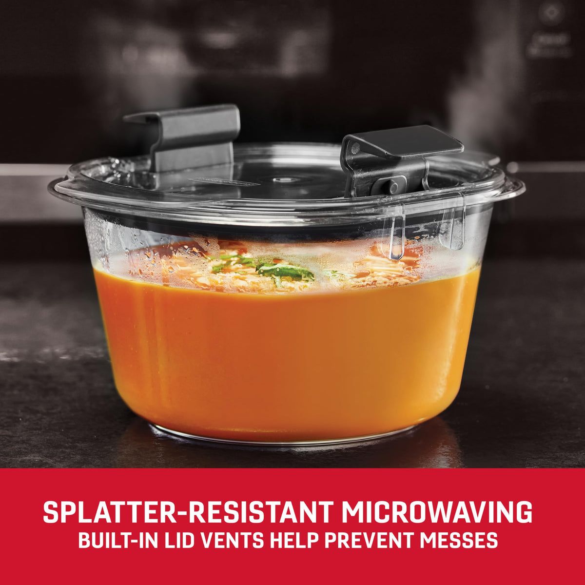 Rubbermaid Brilliance 6.97 cup container resists odors for fresher storage