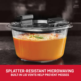 Rubbermaid Brilliance 6.97 cup container resists odors for fresher storage