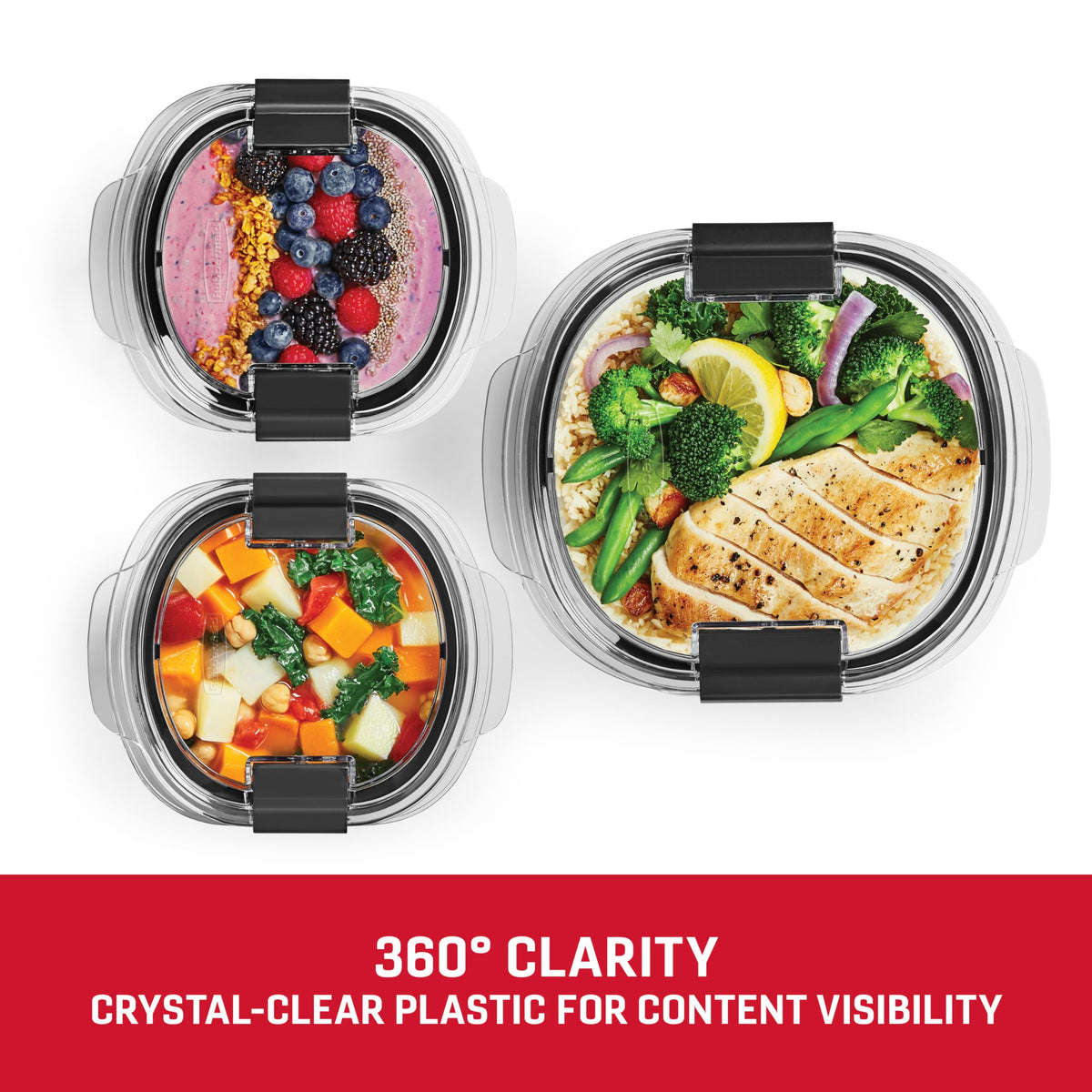 Rubbermaid Brilliance lid system simplifies lid matching across containers