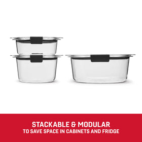 Rubbermaid Brilliance vented lids enable splatter-free reheating with lids on