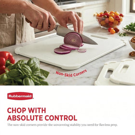 Rubbermaid dishwasher-safe cutting board for easy cleanup after meals
