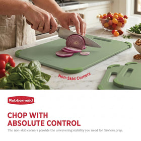 Rubbermaid cutting boards dishwasher safe for easy cleanup.