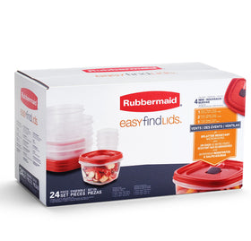 Rubbermaid easy-clean containers that simplify cleanup after meals and snacks.