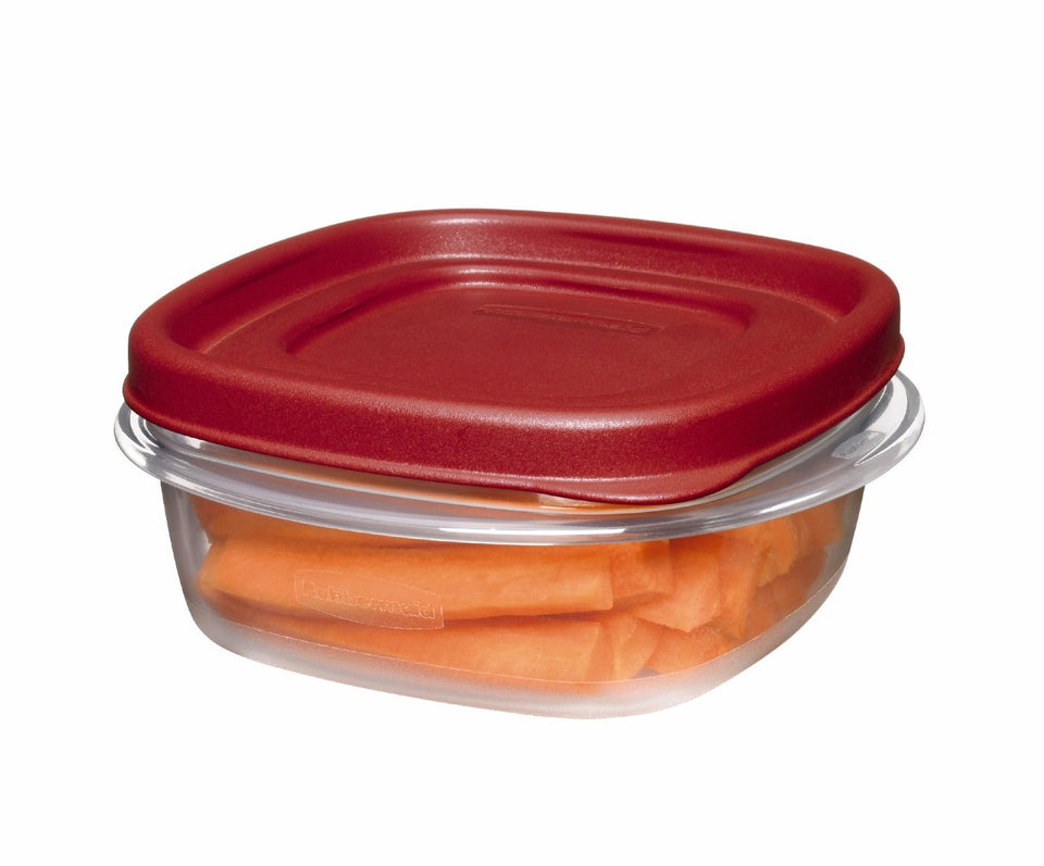 Rubbermaid Easy Find Lid square 1.25 cup container with snap lids for easy storage