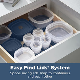 Rubbermaid Easy Find Lids blue vented lids reduce splatter during microwaving