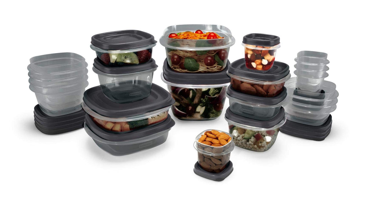 Rubbermaid EasyFindLids with SilverShield protection keeps containers fresher on contact surfaces
