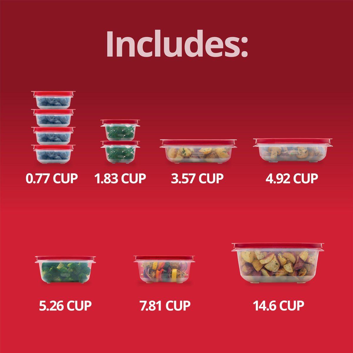 Rubbermaid EasyStore durable containers for daily kitchen use.