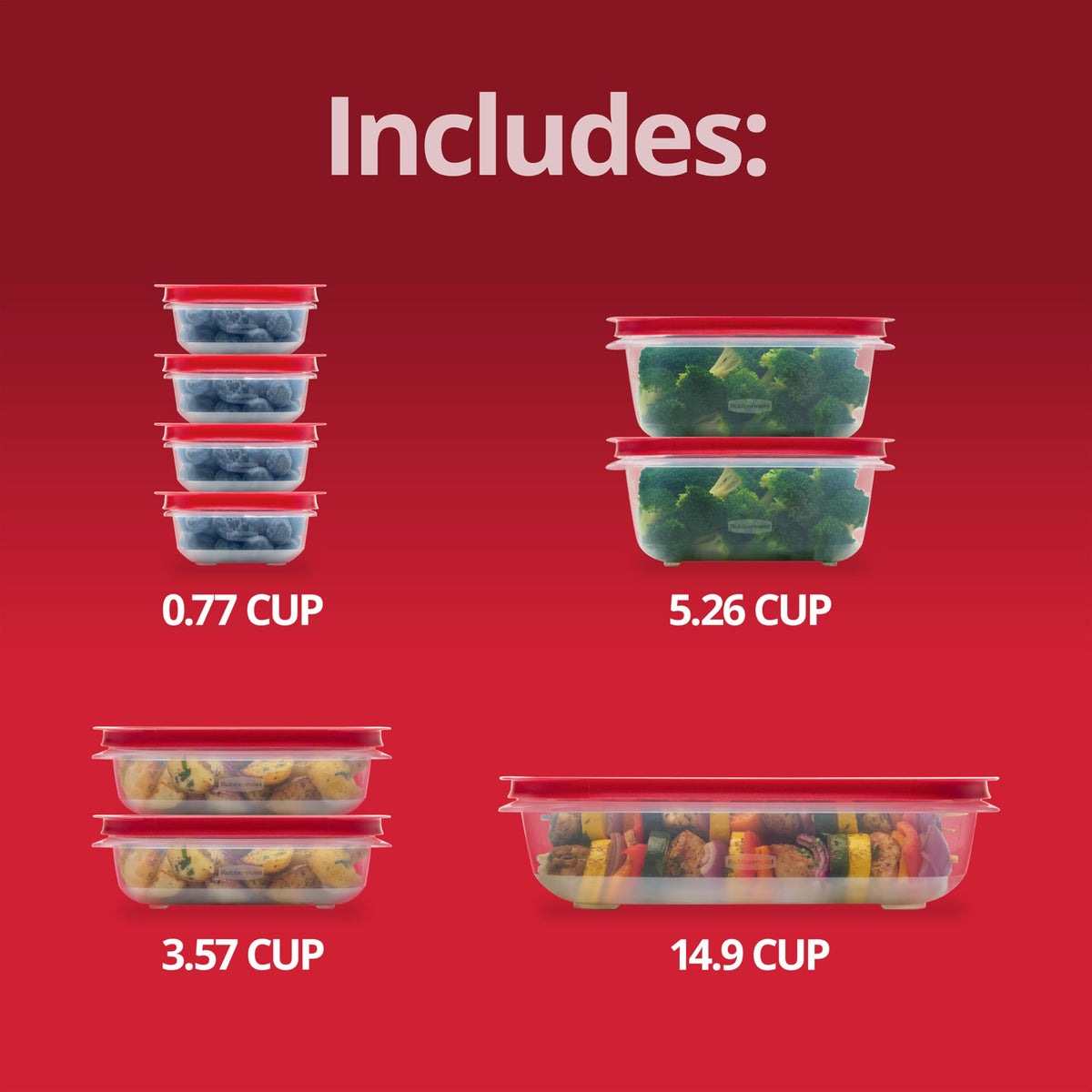  Made in USA Rubbermaid EasyStore set supports reliable household organization.