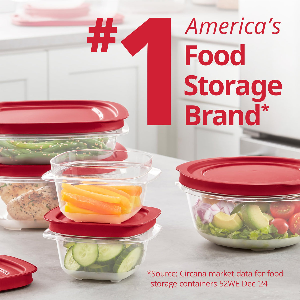 Rubbermaid EasyStore made in USA kitchen storage solution.