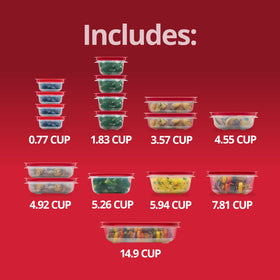 Rubbermaid EasyStore mixed-size set shown on counter for versatile organization.