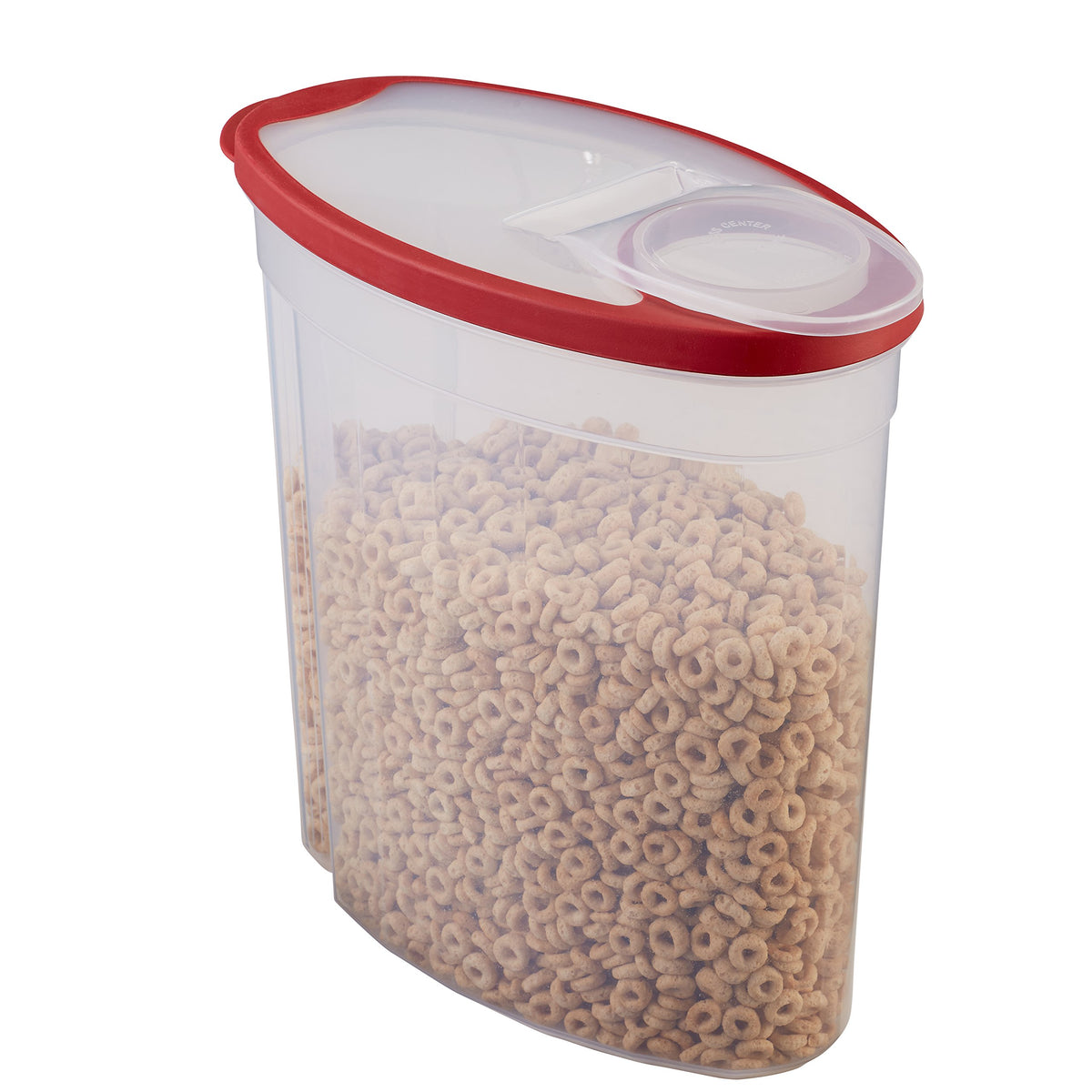 Rubbermaid Flex and Seal Cereal Keeper one-handed pour keeps contents accessible