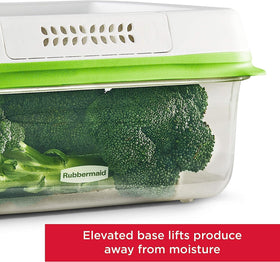 FreshVent built in filter in Rubbermaid container maintains balanced gas levels
