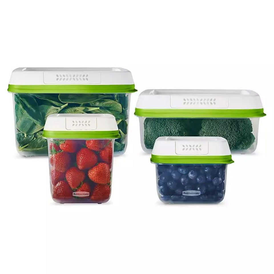 Rubbermaid FreshWorks medium short container with lid keeps strawberries fresh longer