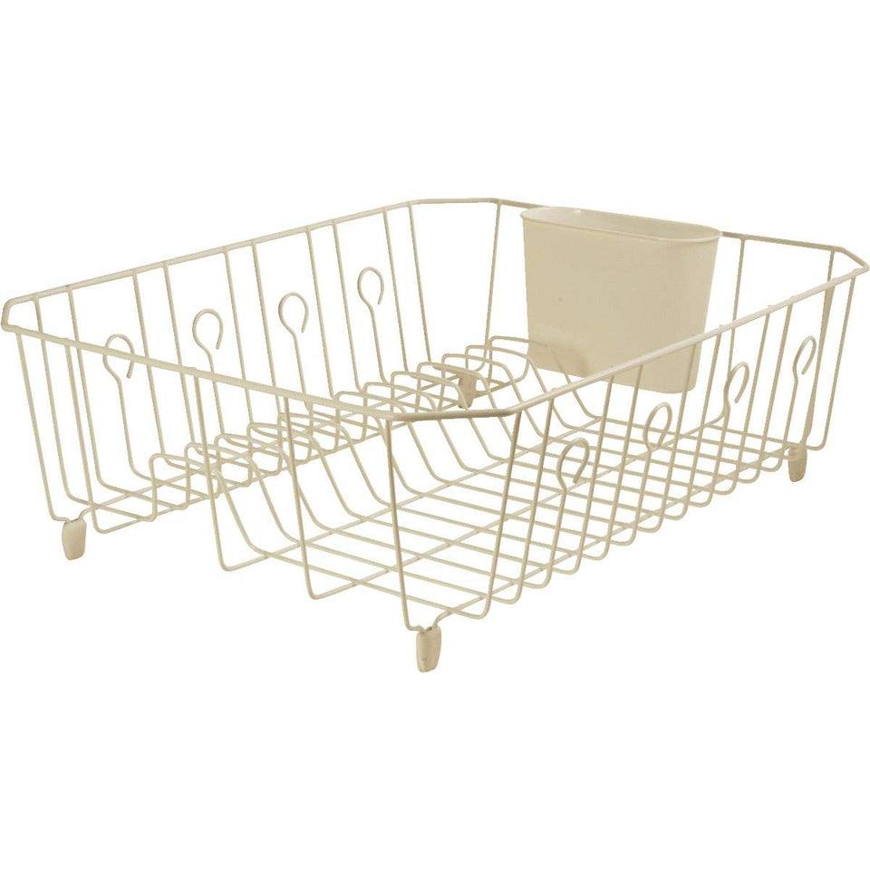 Rubbermaid L3-6008-M5-CHROM twin sink dish drainer with chrome finish for organized drying.