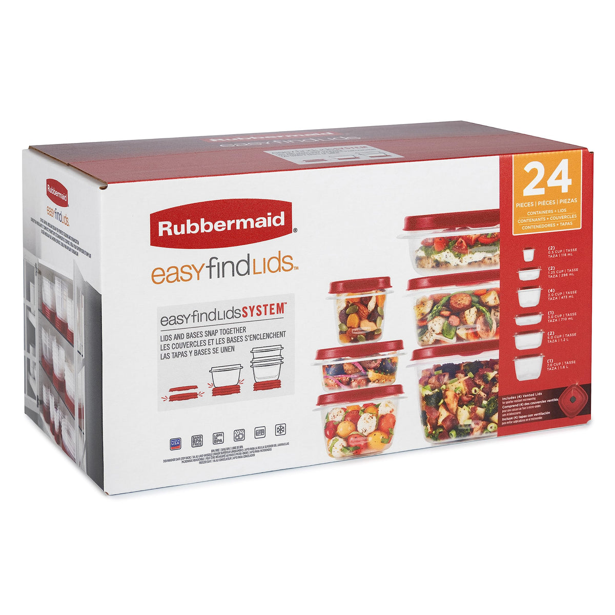 Rubbermaid meal-prep friendly containers supporting portion control and weekly planning.