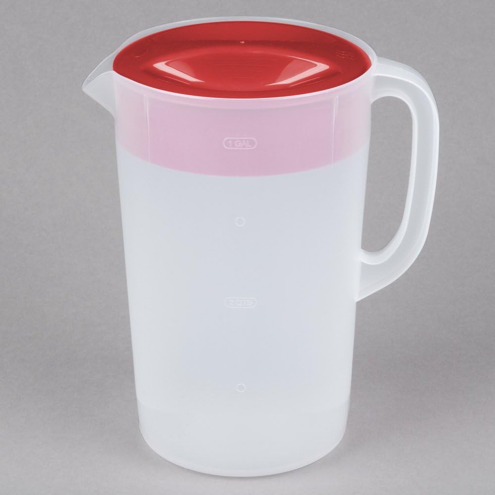 Rubbermaid Pitcher Classic with red lid for vibrant serving at table