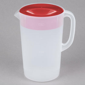 Rubbermaid Pitcher Classic with red lid for vibrant serving at table