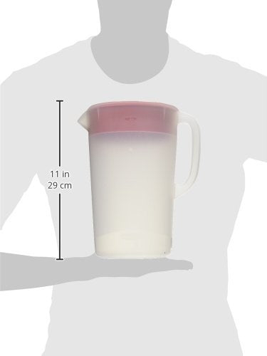 Rubbermaid Clear Pitcher featuring a large, comfortable handle for easy lifting.