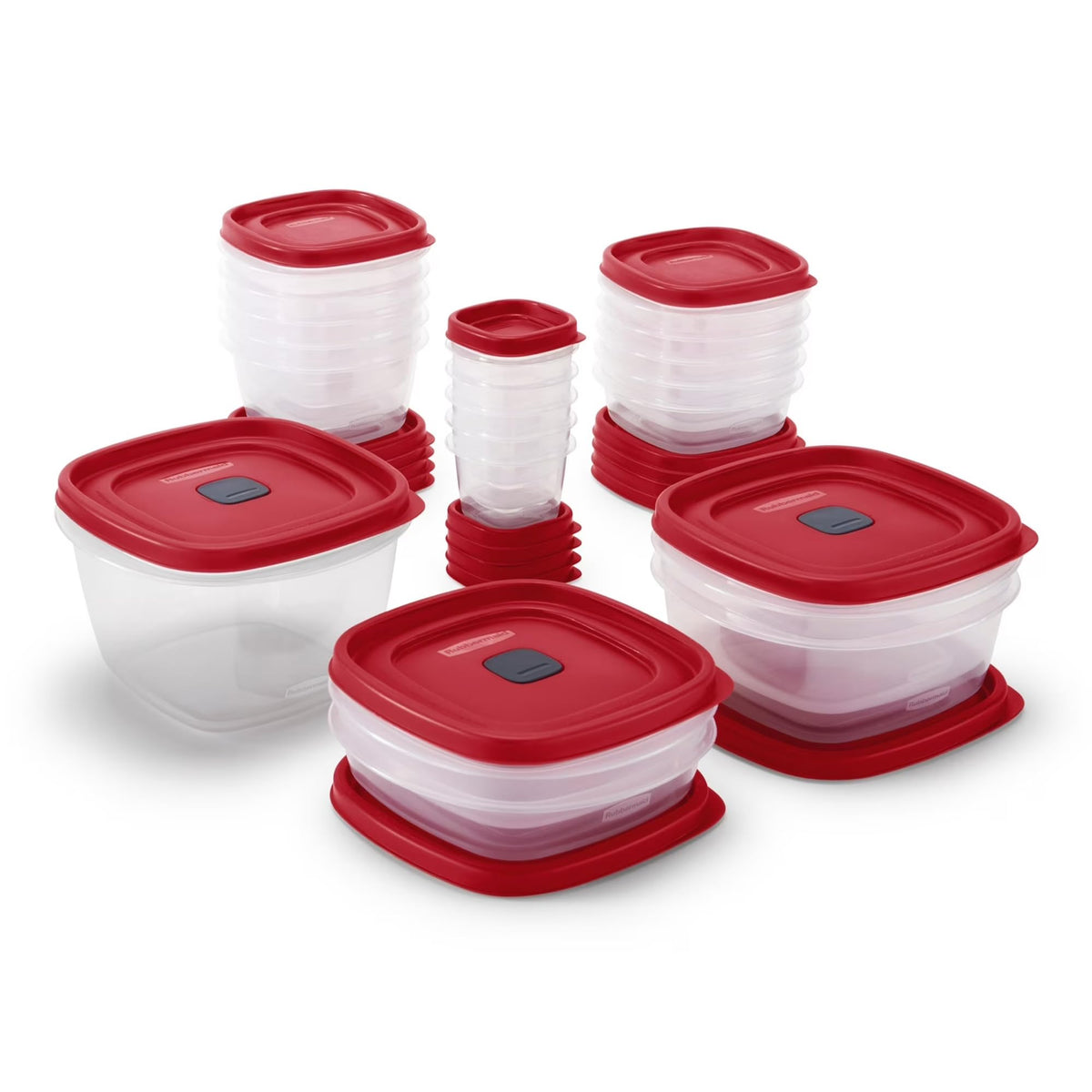 Rubbermaid stackable design for compact kitchen organization