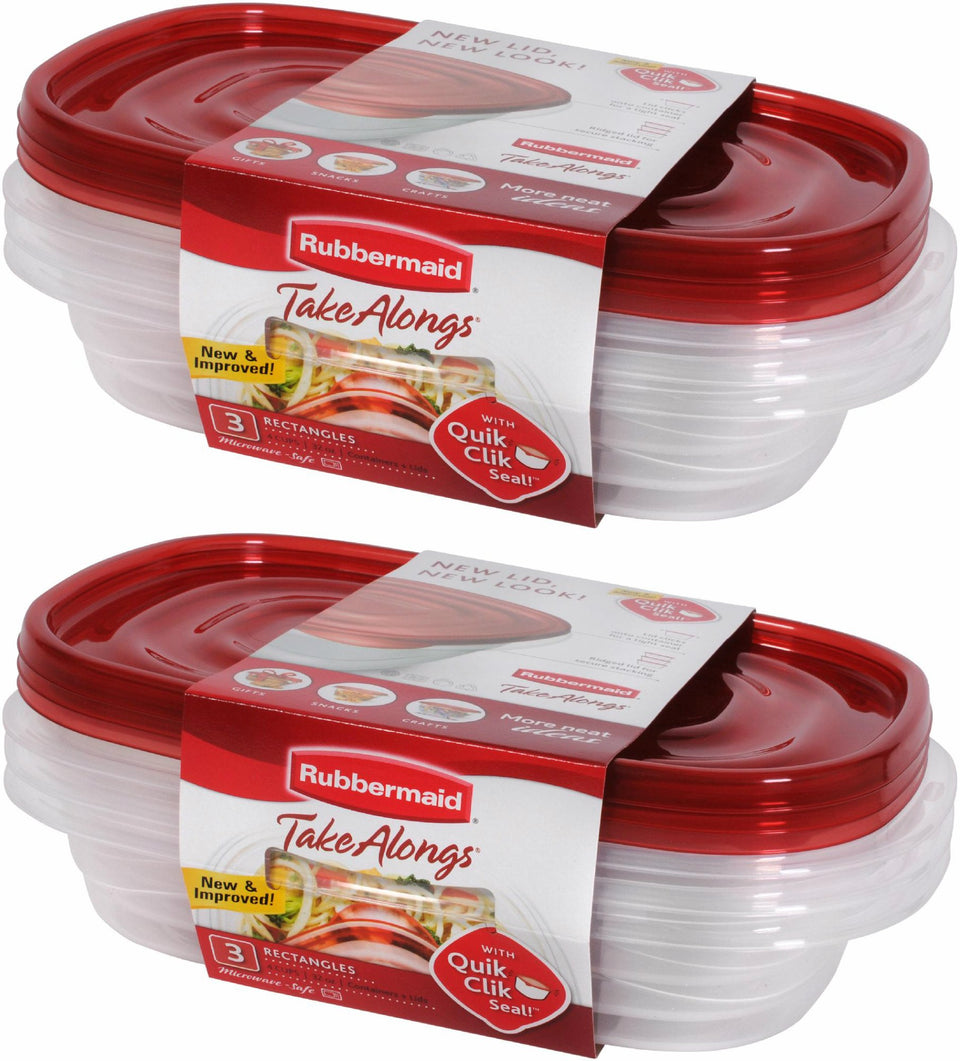 Rubbermaid Take Alongs 4-cup rectangle containers for meal prep and on-the-go lunches.