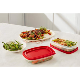 Rubbermaid BPA-free containers are top-rack dishwasher-safe for easy cleanup