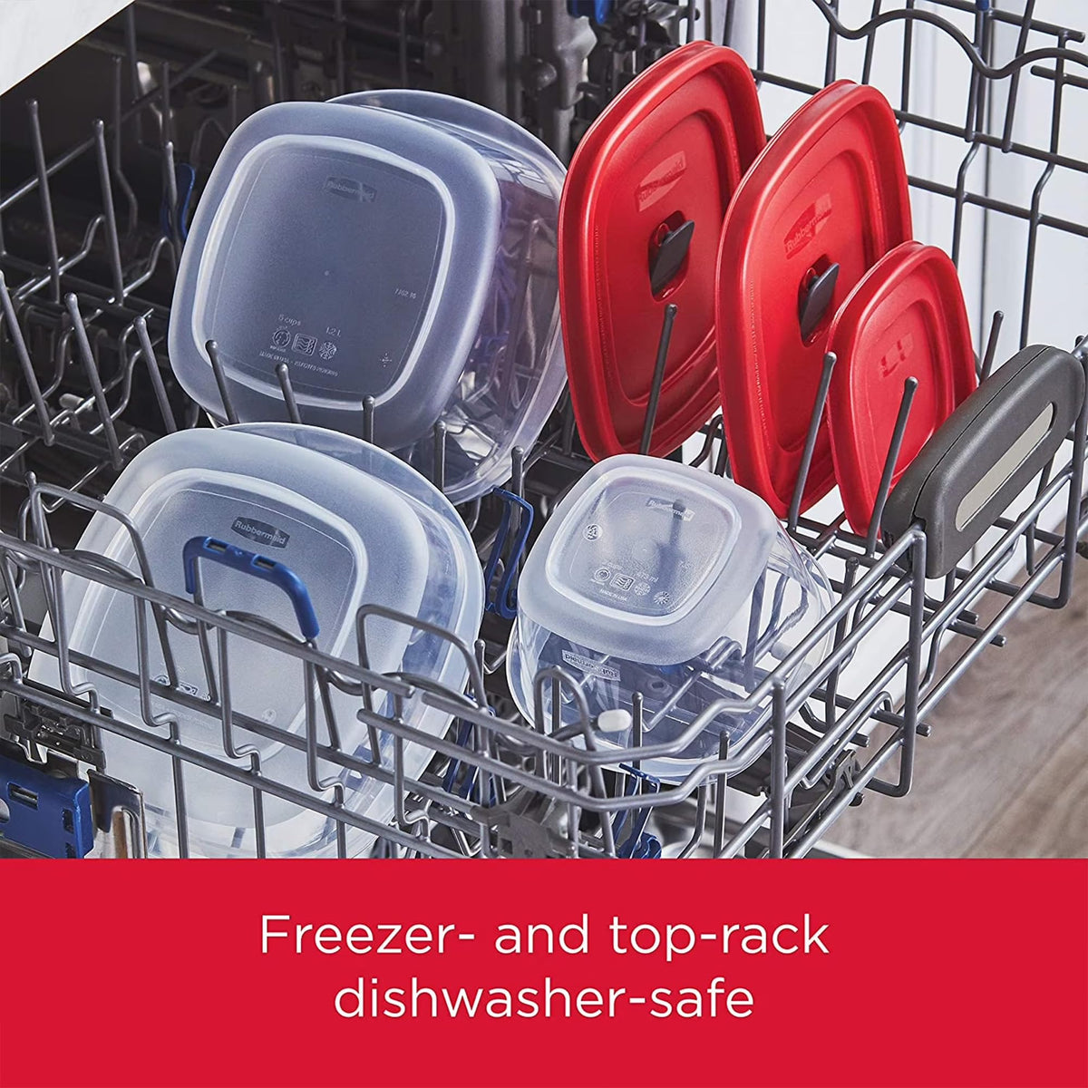 Rubbermaid vented lids on select sizes for convenient reheating